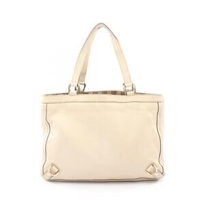 Gucci Abbey Tote Bag Handbag Leather Women's Ivory 170004